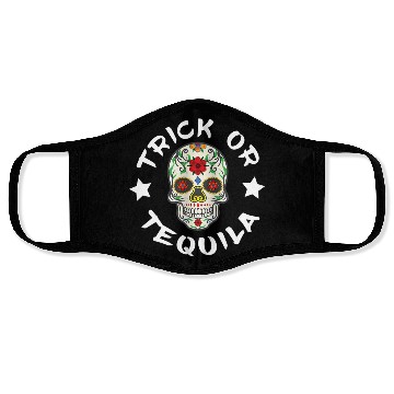 Discover Sugar Skull T - Face Masks | Trick Or Tequila Face Masks
