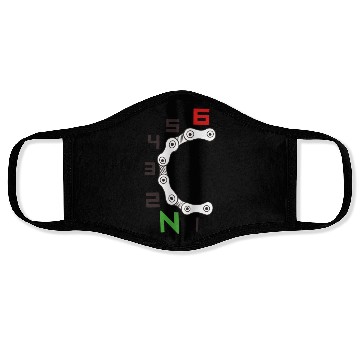 Discover Bike Meter Chain Artwork Face Masks