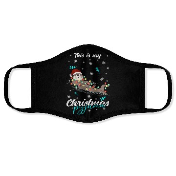 Discover Winter Christmas Pyjama Otter Face Masks