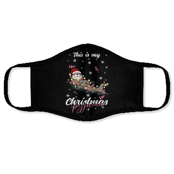 Discover Winter Christmas Pyjama Otter Face Masks