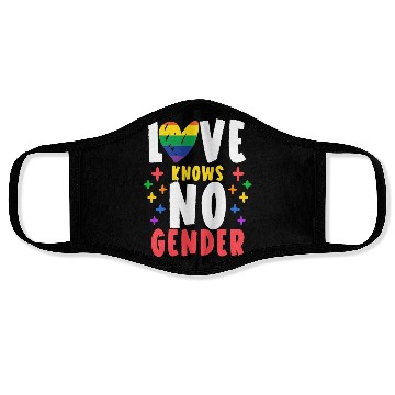 Discover Love Knows No Gender Rainbow Pride Month Face Masks
