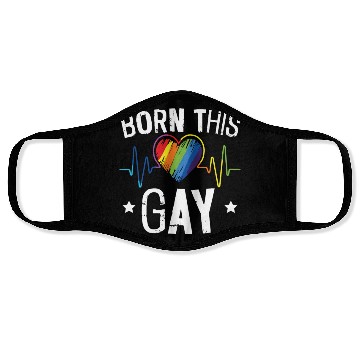 Discover Born This Gay Rainbow Pride Month LGBTQ Gay Pride Face Masks