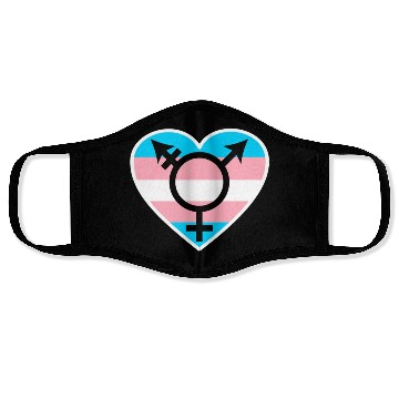 Discover Trans Rainbow Pride LGBTQ Transgender Rights Face Masks