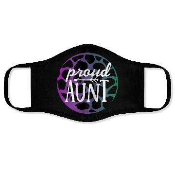 Discover Purple Leopard Proud Aunt Face Masks
