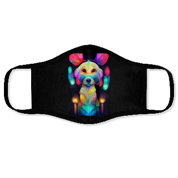 Discover Angel Dog 021 Face Masks