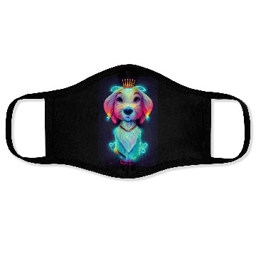 Discover Angel Dog 024 Face Masks