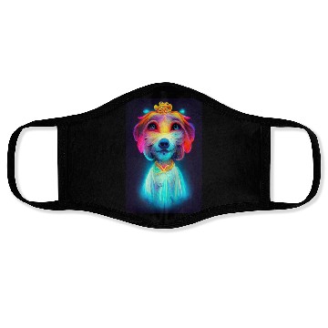 Discover Angel Dog 027 Face Masks