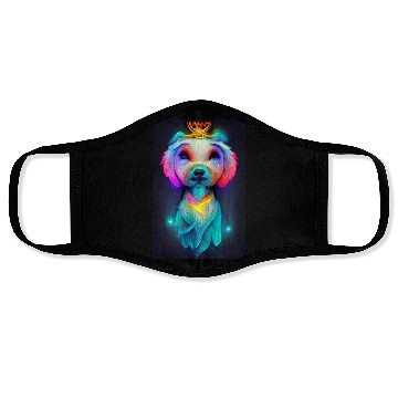 Discover Angel Dog 025 Face Masks