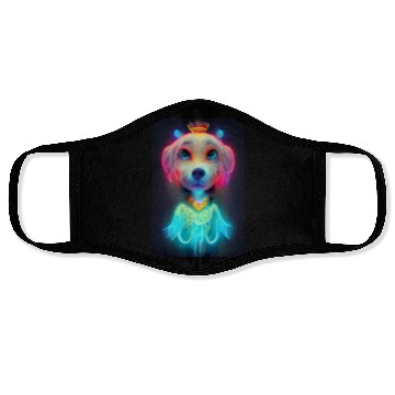Discover Angel Dog 026 Face Masks