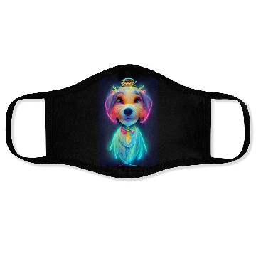 Discover Angel Dog 028 Face Masks