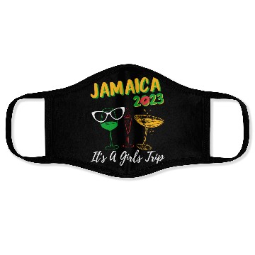 Discover Jamaica 2023 It's A Girls Trip Bachelorette Party Face Masks