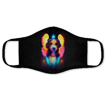 Discover Angel Dog 001 Face Masks