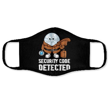Discover Network And Computer Security Hard Disc Detective Face Masks