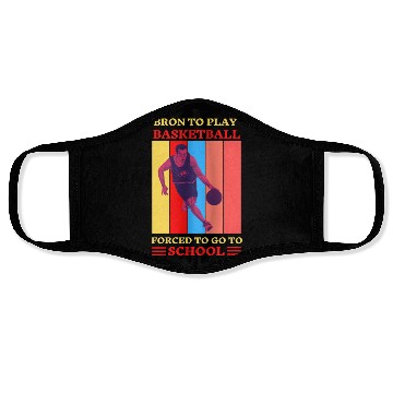 Discover Bron Play Basketball Forced To Go To School Face Masks