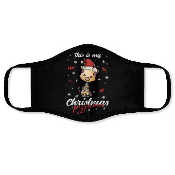 Discover Winter Christmas Pyjama Giraffe Face Masks