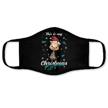 Discover Winter Christmas Pyjama Giraffe Face Masks