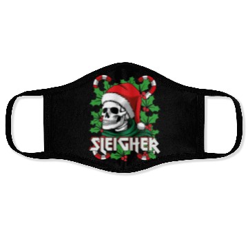 Discover Sleigher Heavy Metal Santa Face Masks
