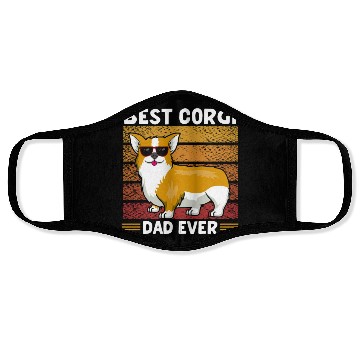 Discover Best Corgi Dad Ever Face Masks