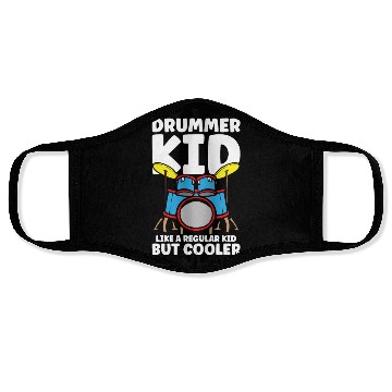 Discover Drummer Drums Music Drum Set Drumming Face Masks