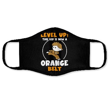 Discover Level Up! This kid is now a green belt Face Masks