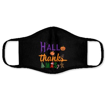 Discover Happy Hallothanksmas Face Masks