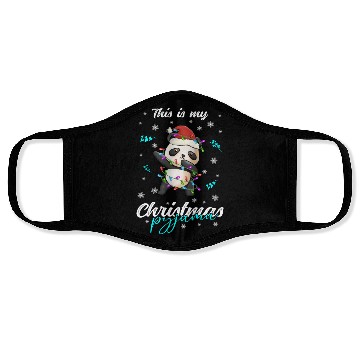 Discover Winter Christmas Pyjama Panda Face Masks