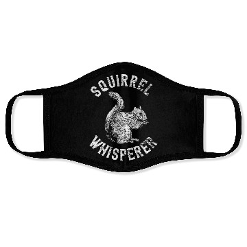Discover Vintage Squirrel Lover Squirrel Whisperer Face Masks