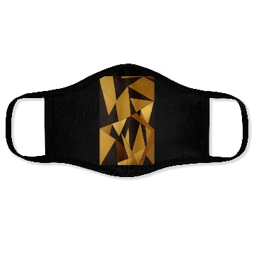 Discover Black and Gold Minimalist Face Masks