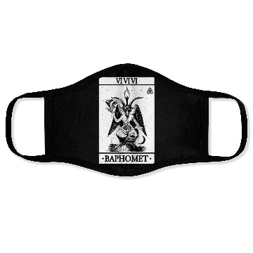 Discover Baphomet Tarot Card Satanic Occult Face Masks