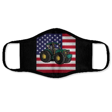 Discover Farming Tractor Face Masks