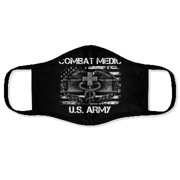 Discover Us Army Combat Medic U.S Army Veteran Face Masks