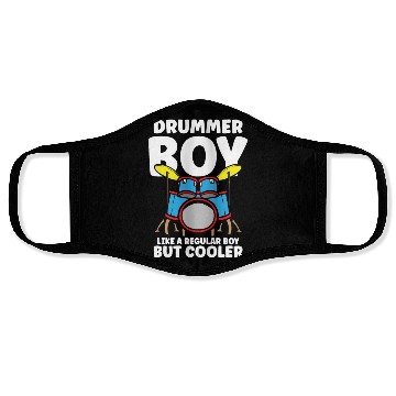 Discover Drummer Drums Music Drum Set Drumming Face Masks
