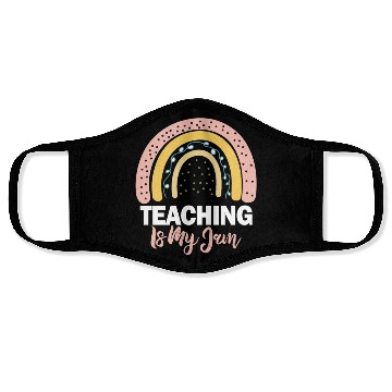 Discover Teaching Is My Jam School Teacher Appreciation Face Masks