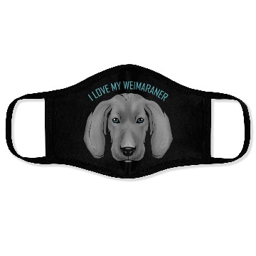 Discover Dog Lover - I Love My Weimaraner Face Masks