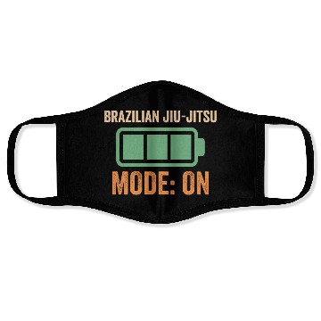Discover Brazilian Jiu-jitsu Mode On, Battery Design Face Masks