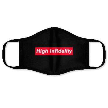 Discover High Infidelity red boxx Text Gift Music Fan Lover Face Masks