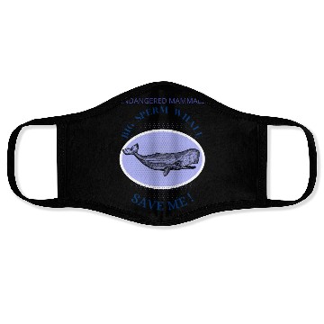 Discover Mammals Endangered Big Sperm Whale Face Masks