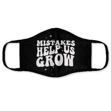 Discover Mistakes Help Us Grow Back To School Motivational Face Masks