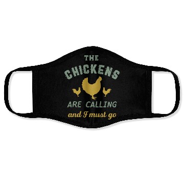 Discover The Chickens Are Calling Vintage Country Farmer Face Masks