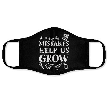 Discover Mistakes Help Us Grow Back To School Motivational Face Masks