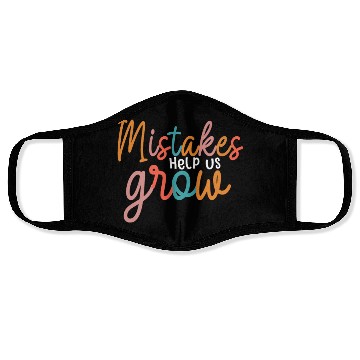 Discover Mistakes Help Us Grow Back To School Motivational Face Masks