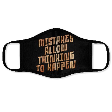 Discover Mistakes Allow Thinking To Happen School Math Face Masks