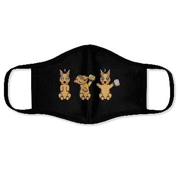 Discover Yorkshire Terrier Beer Lover Face Masks