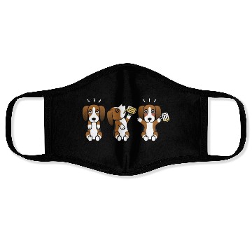 Discover Basset Hound Beer Lover Face Masks