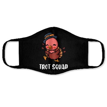 Discover Thanksgiving Running Turkey Trot Squad Face Masks