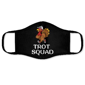 Discover Thanksgiving Running Turkey Trot Squad Face Masks