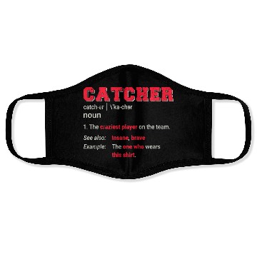 Discover Baseball Catcher Softball Catcher Player Funny Def Face Masks