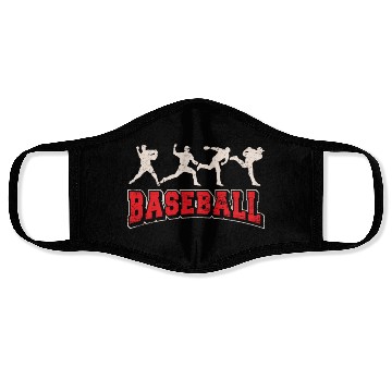 Discover Baseball Pitcher Baseball Pitching Closer Relief B Face Masks