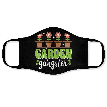 Discover Garden Gangster Funny Gardening Face Masks