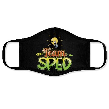 Discover Team Sped Awareness Special Education Teacher Face Masks
